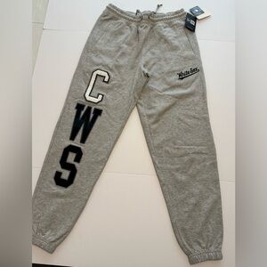 NWT New Era Heather Grey Men’s Chicago White Sox Logo Sweatpants, Size Medium